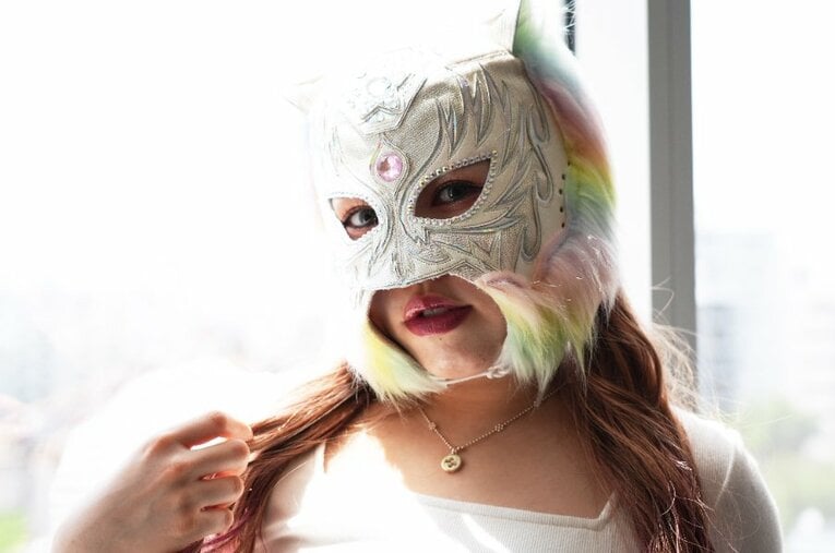 白いベルトと赤いベルトの二冠戦を視野に『5★STAR GP』優勝を狙うスターライト・キッド ／ photograph by Essei Hara