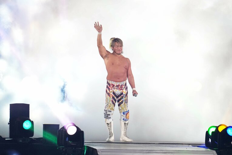 棚橋弘至は1月4日、超満員札止めの東京ドームで26年間の選手生活を終えた。ファンに別れを告げる「100年に一人の逸材」　©Essei Hara