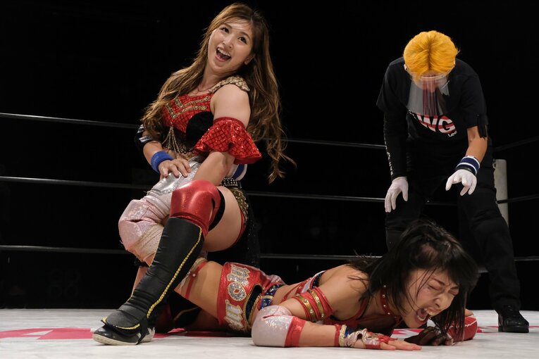 関口翔とともに臨んだタッグ王座防衛戦（9月25日）　©Norihiro Hashimoto