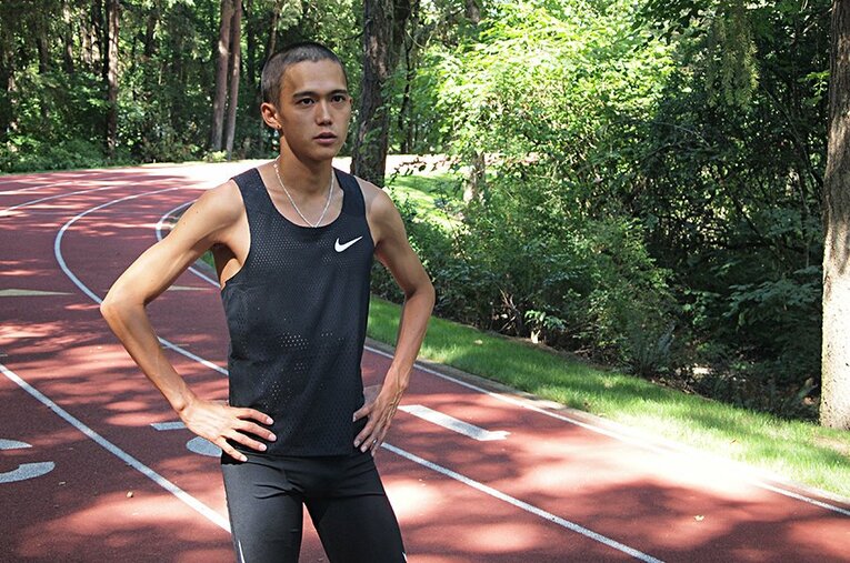 オレゴンで練習を積む大迫。日本記録保持者として挑むMGCでは大本命に推される。 ／ photograph by Masato Sakai