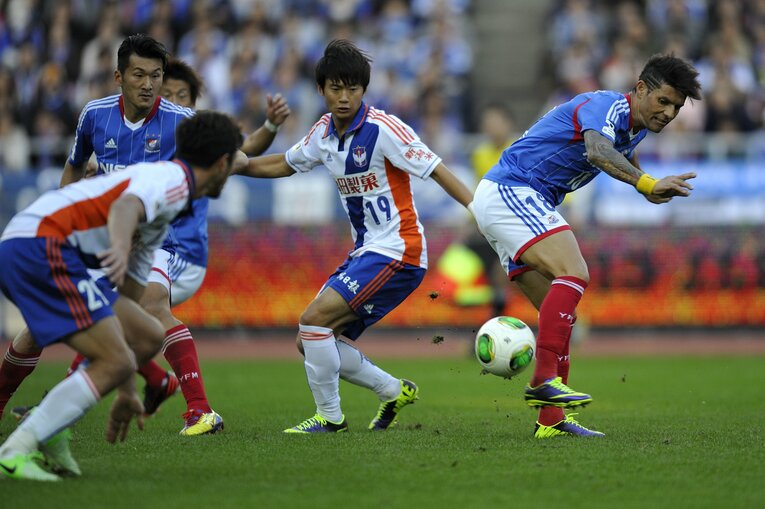 マリノス時代のマルキーニョス　©Takuya Sugiyama