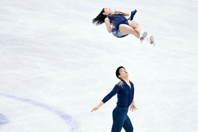 【りくりゅうレア写真】2023年世界選手権（写真は右に続きます）　©Asami Enomoto