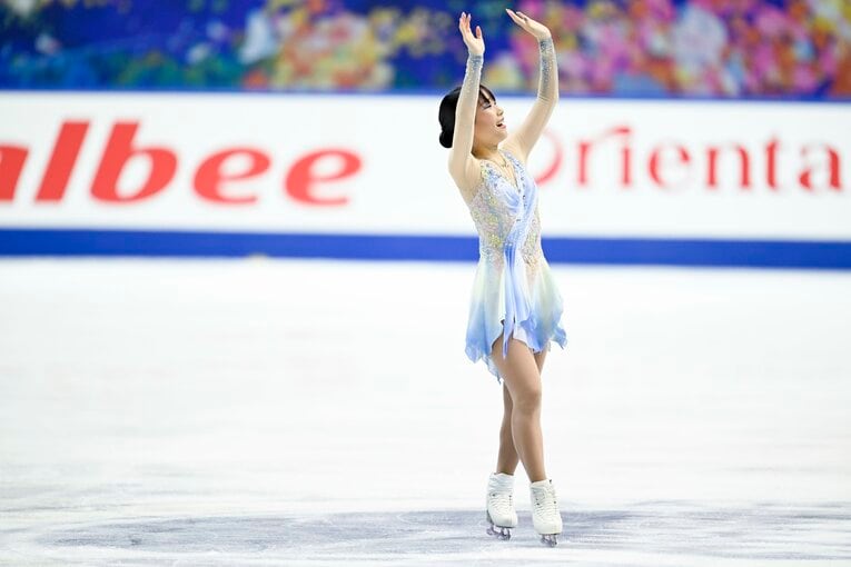 三原舞依のNHK杯フリーの演技　©Asami Enomoto