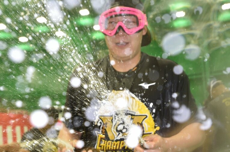 阪神タイガース 優勝ビールかけ　©︎Hideki Sugiyama 