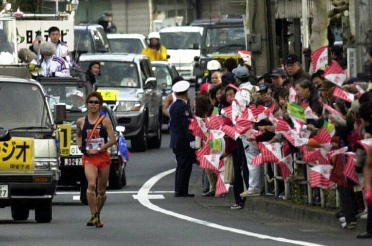 第78回大会の2区で途中棄権した法政大の徳本一善 ／ photograph by JIJI PRESS