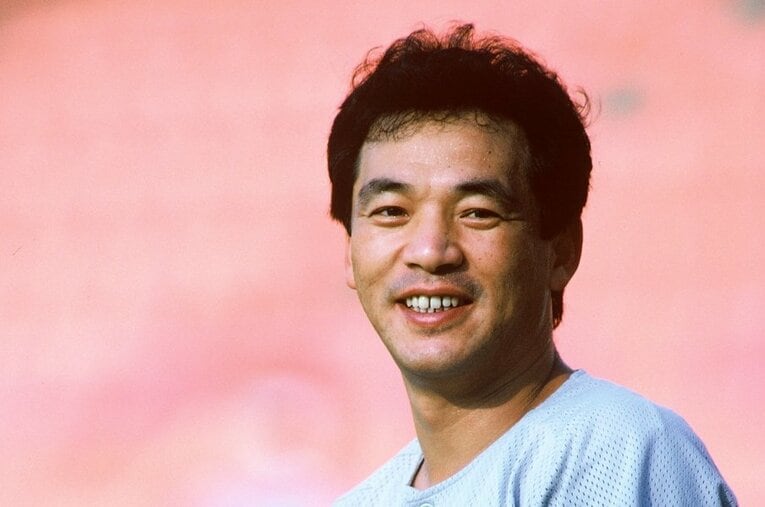 中日時代の落合博満（1987年撮影） ／ photograph by Makoto Kenmizaki