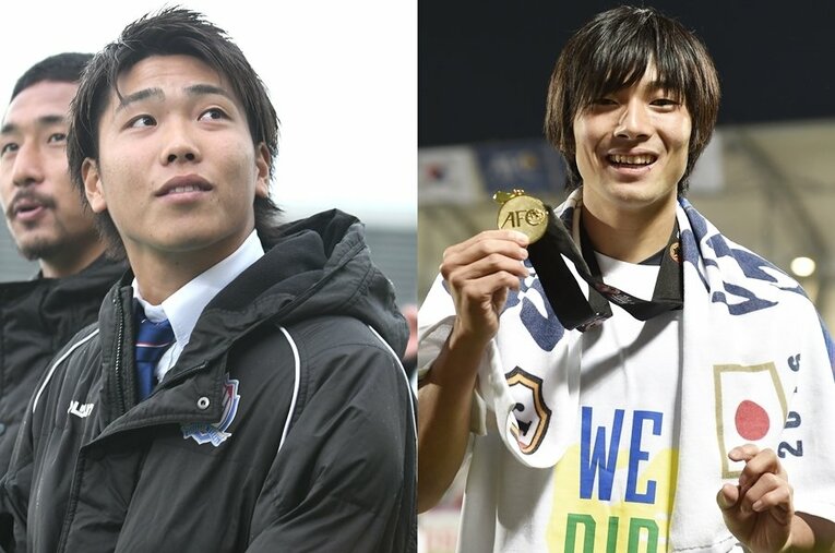 カターレ富山時代の五藤（旧姓：梅村）晴貴さん。かつて同僚だった中島翔哉に大きな衝撃を受けたという ／ photograph by J.LEAGUE/Takuya Sugiyama