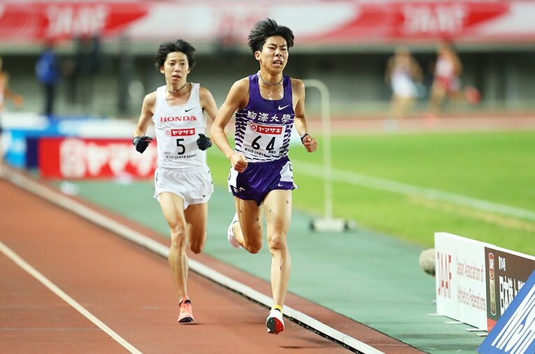 駒大新主将となった田澤は昨年の日本選手権10000m8位という見事な成績を残しながら、先を見つめている ／ photograph by Naoki Morita/AFLO SPORT