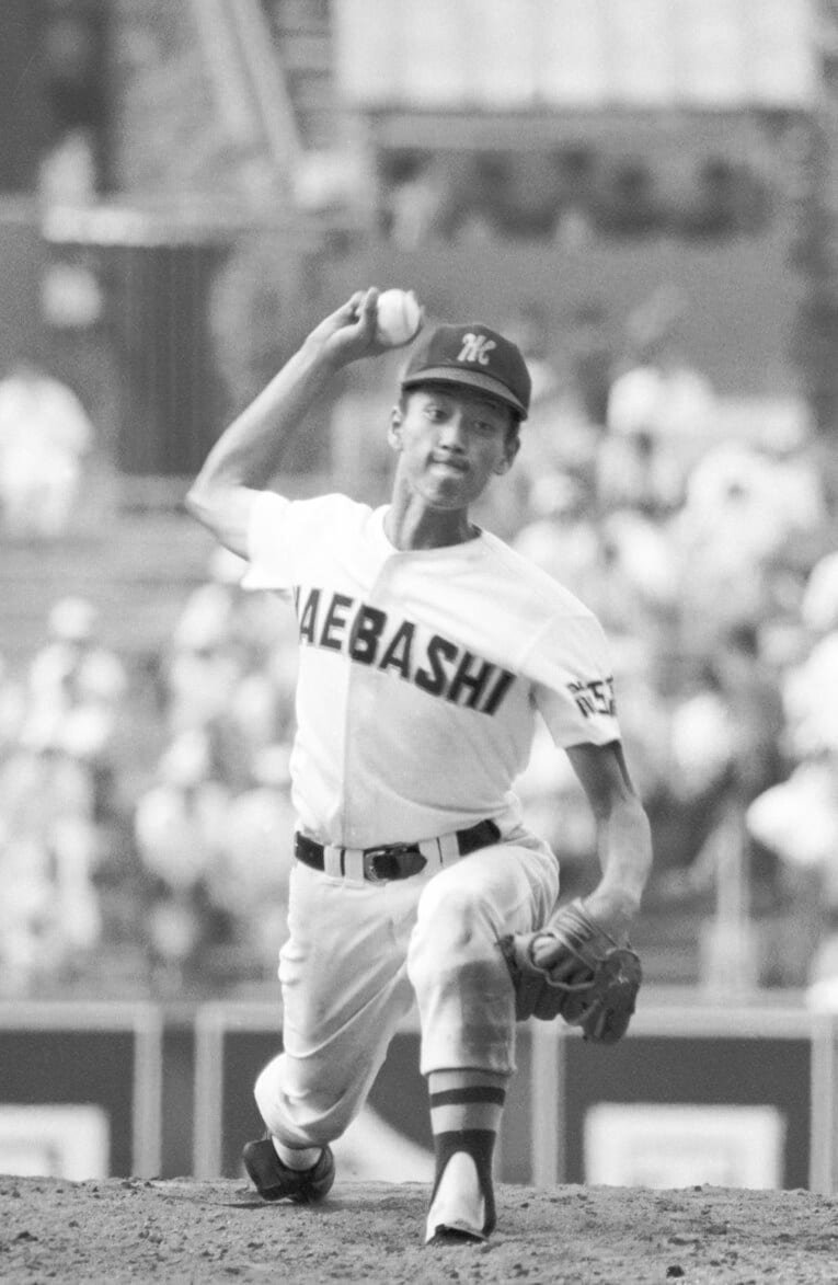 前橋工の渡辺久信（1981年）　©JIJI PRESS