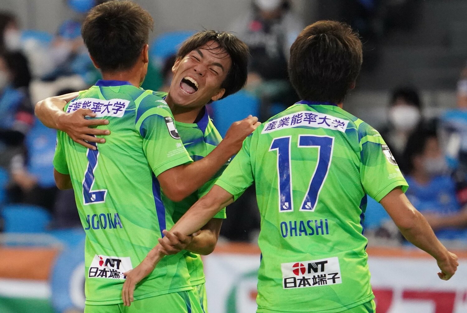 アンカーの位置からゴール前に飛び出し、今季2点目を決めた川崎フロンターレ戦　©Getty Images