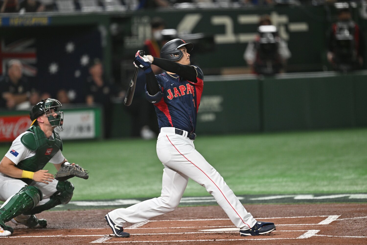 東明大貴が東京ドームで目撃したWBCオーストラリア戦での特大弾　©Naoya Sanuki