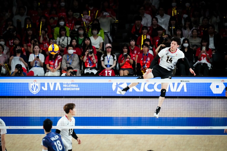石川祐希（VNLイラン戦）©︎Volleyball Wrold