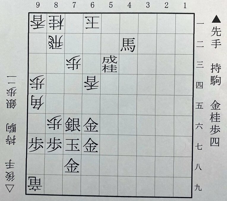 第3図は△6一玉まで（下側の先手は藤井、上側の後手は羽生）