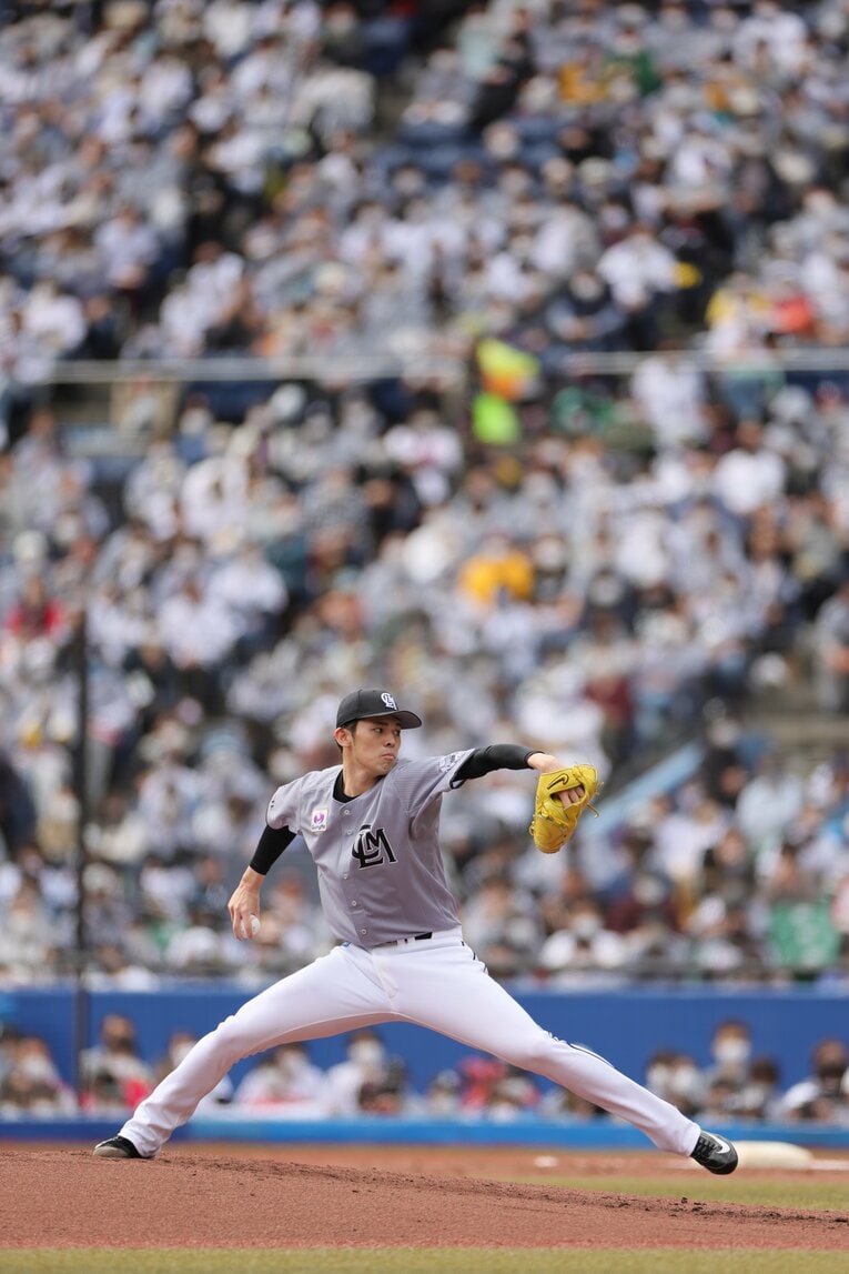 17日の佐々木朗希　©JIJI PRESS