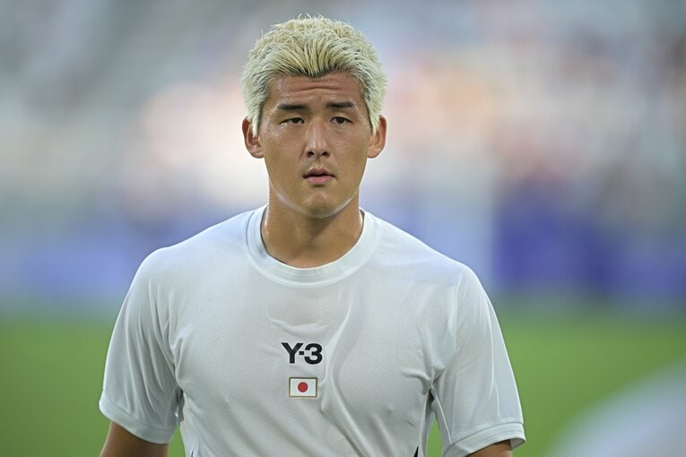 西尾隆矢は金髪とハードマークがトレードマークのDFだ　©Takuya Kaneko/JMPA