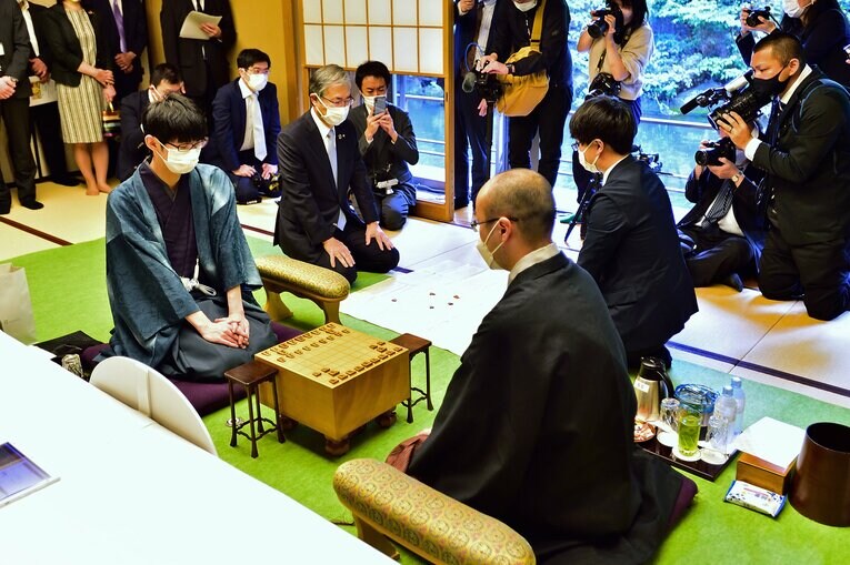 第1局は椿山荘で開催された　©日本将棋連盟