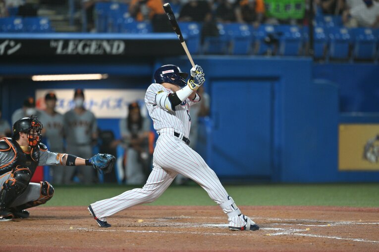 王貞治に並ぶ55号本塁打の瞬間　©︎Hideki Sugiyama