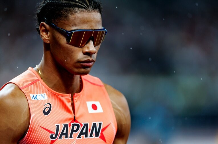 世界陸上男子400mで日本史上最高となる6位に入った中島佑気ジョセフ。予選では日本新記録をマークするなど大舞台で急成長を見せた ／ photograph by Kiichi Matsumoto