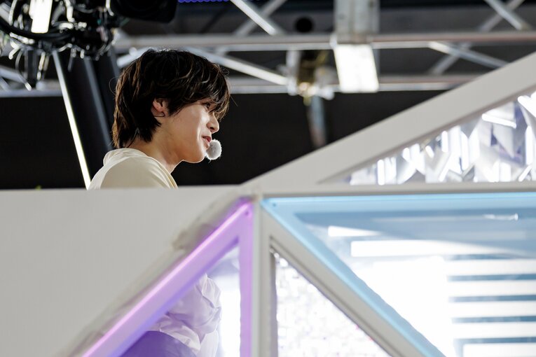 世界陸上の応援サポーターを務めた「&TEAM」のK　©︎Kiichi Matsumoto