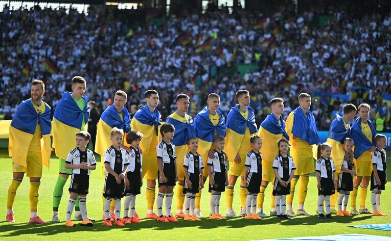 ウクライナの選手たち　©dpa/JIJI PRESS