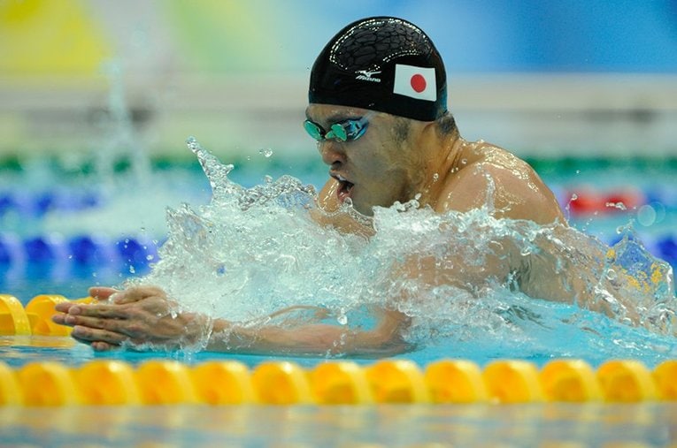 北京五輪の北島康介 ／ photograph by JMPA