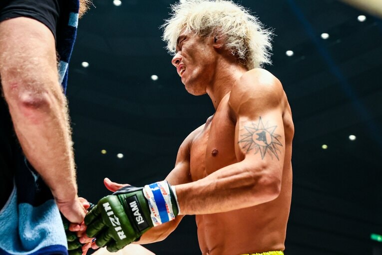 ビクター・ヘンリーに敗れた金原。当時は減量苦でギリギリの状態だったという　©RIZIN FF Susumu Nagao