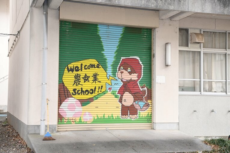 高知農、校舎内で ©Kota Inoue