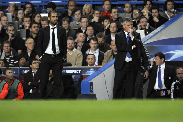 2008-09シーズン、バルサを率いた頃のグアルディオラ©Takuya Sugiyama