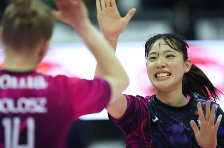 今季からイタリアの強豪イモコ・コネリアーノでプレーするバレーボール日本代表・関菜々巳（25歳） ／ photograph by Takahisa Hirano