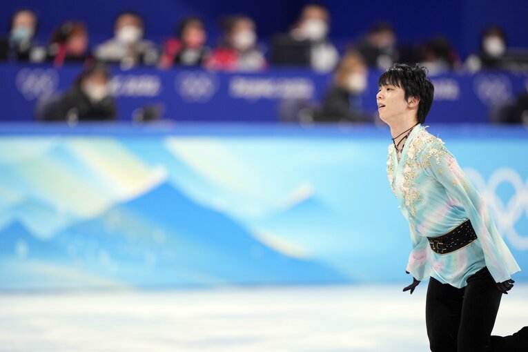 北京五輪フリー『天と地と』、演技終了直後　©Sunao Noto/JMPA