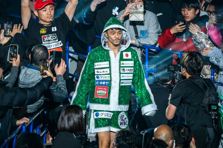 中谷潤人vs.ダビド・クエジャル。2月24日、有明アリーナ　©Takuya Sugiyama