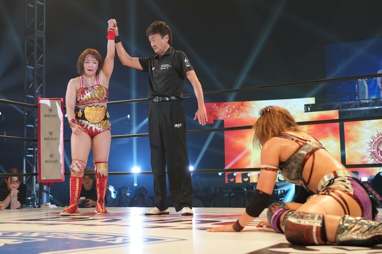 IWGP女子王者になったSareee　©Essei Hara