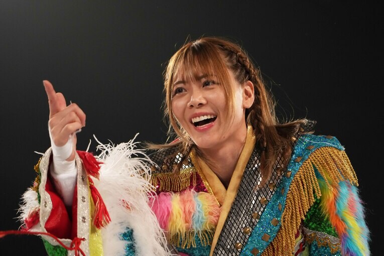 7度目の防衛戦に臨んだ岩谷麻優　©Essei Hara