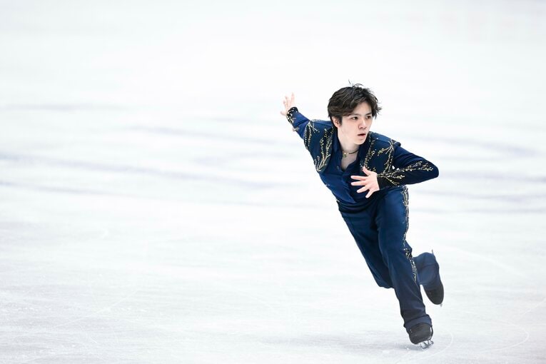 2022年世界選手権で優勝した宇野昌磨　©︎Asami Enomoto