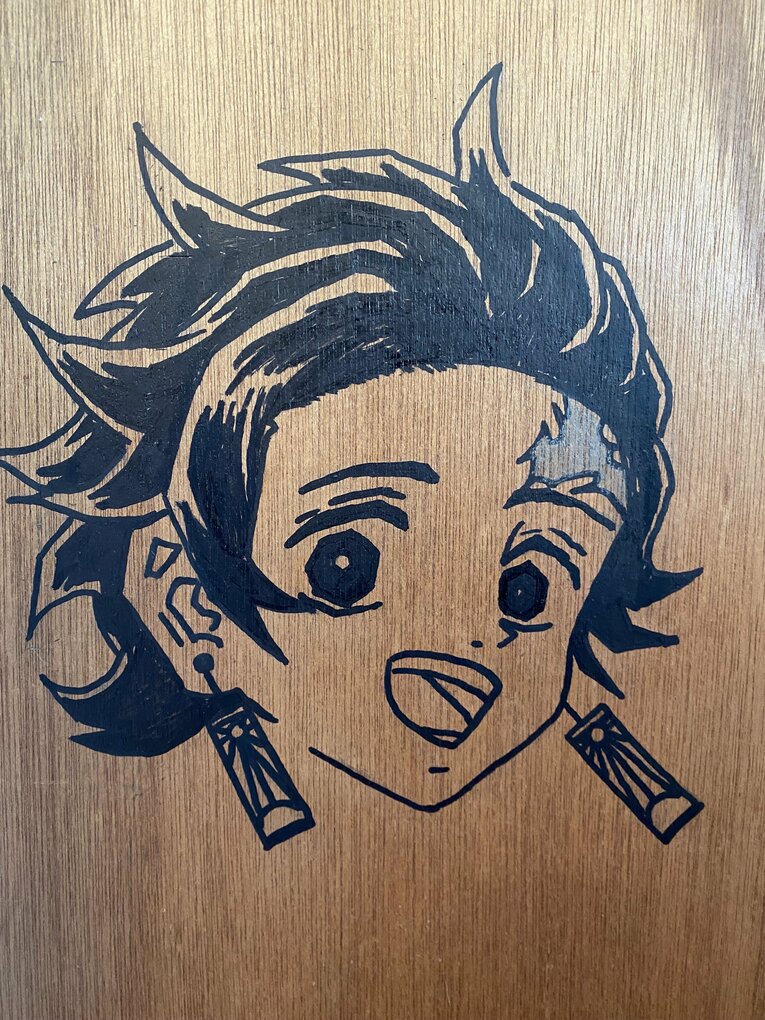 牧田氏が台湾リーグ在籍中に描いた日本の漫画のキャラクターたち　©本人提供