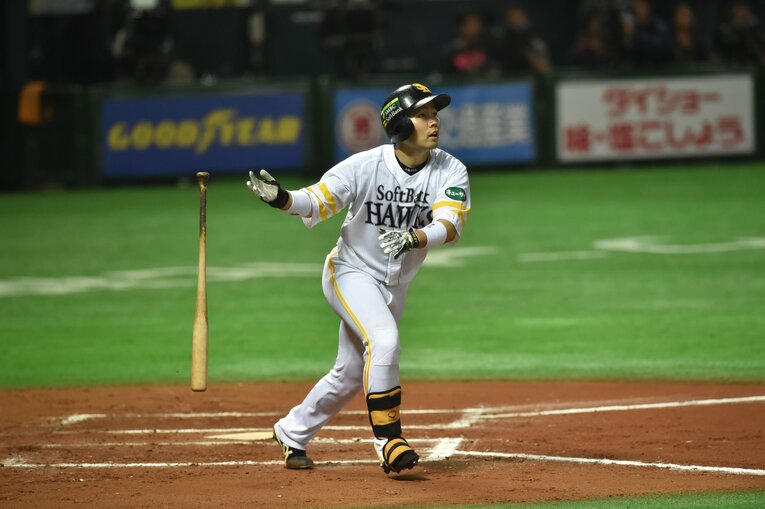 通算1500本安打も達成している中村晃 ©Hideki Sugiyama