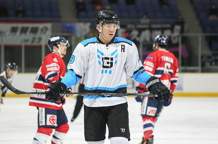 開幕戦で得点を挙げるなど新生チーム・横浜GRITSを牽引する平野裕志朗。11月下旬には再びアメリカへ渡る予定だ ／ photograph by Yokohama GRITS