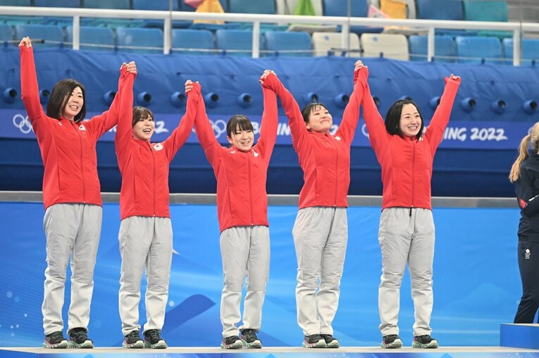 2022年北京五輪のメダルセレモニー　©Naoya Sanuki/JMPA