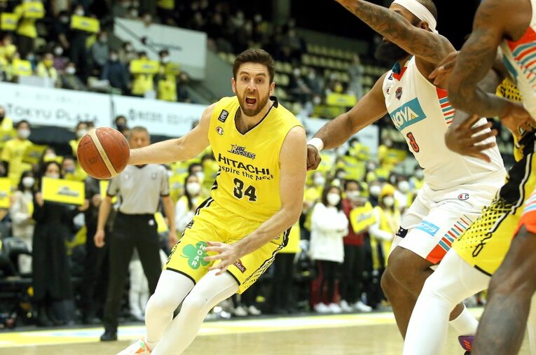 現在故障者リスト入りしているライアン・ケリー。怪我を負った1月24日時点で1試合平均20.6点をあげチームの要となっていた ／ photograph by B.LEAGUE