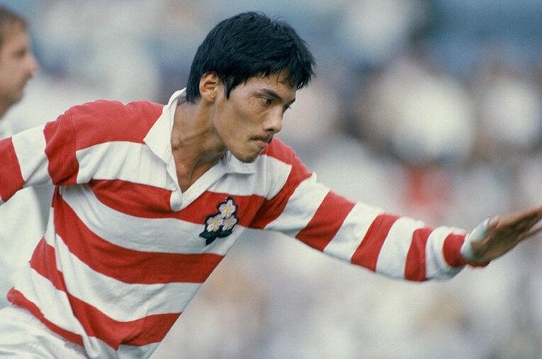 平尾誠二のジャパン時代 ／ photograph by Kazuhito Yamada