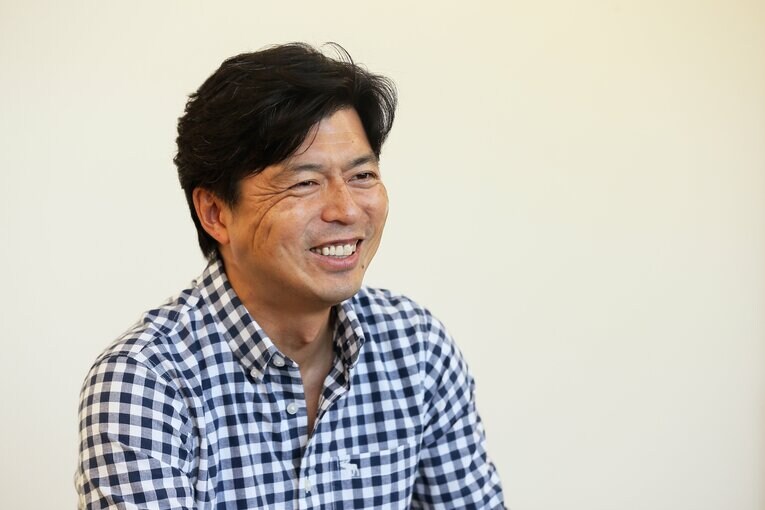 2019年インタビュー時の豊原アナ　©Shigeki Yamamoto