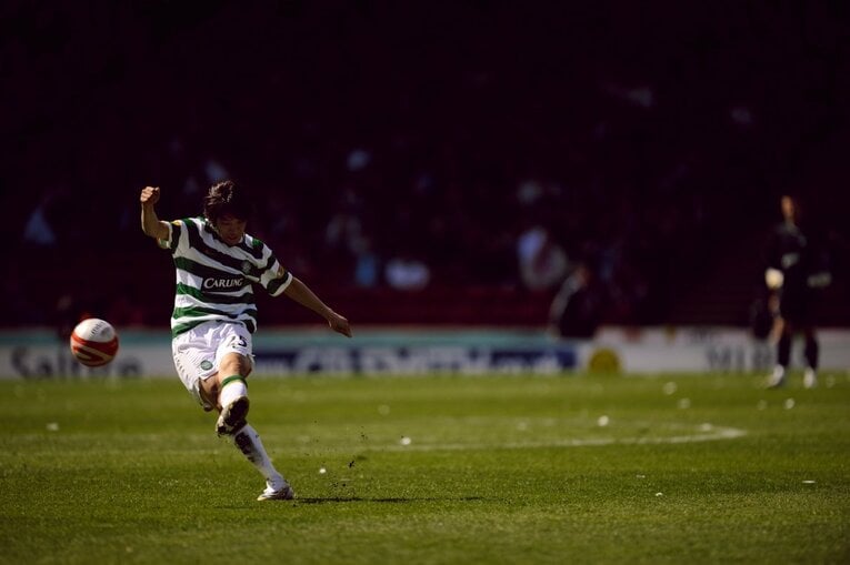 セルティック時代の中村俊輔　©Sports Graphic Number