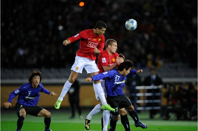 2008年クラブW杯でのC・ロナウド、ガンバ大阪とも対戦　©Takuya Sugiyama