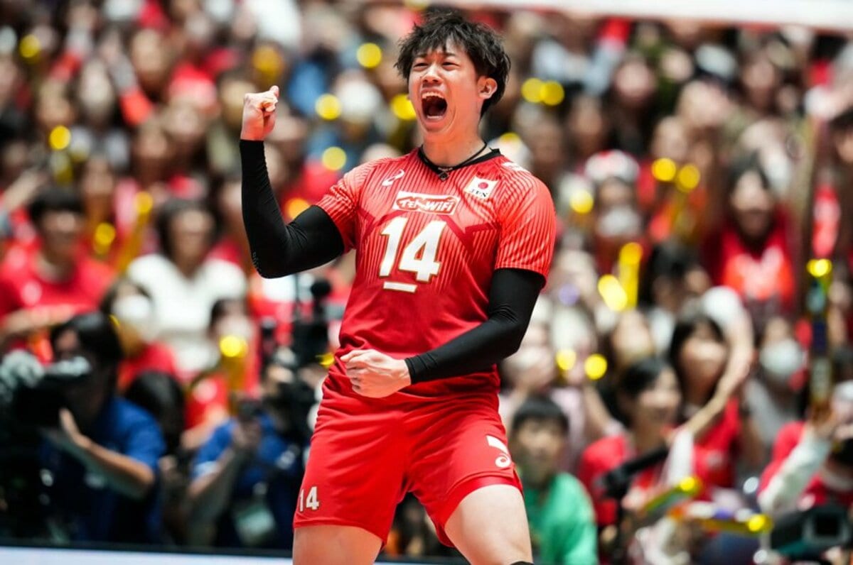 石川祐希 バレーボール 全日本男子 14番 ユニフォーム Lサイズ 