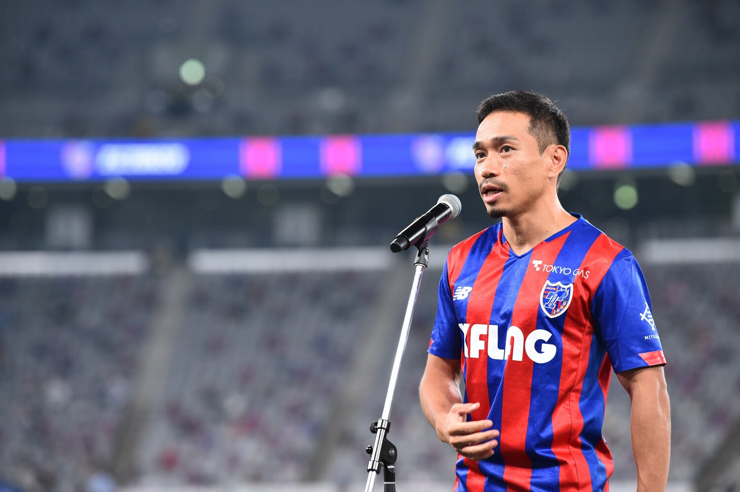 9月12日のホーム・柏レイソル戦後、ファン・サポーターに復帰の挨拶「僕は本気ですから、優勝しましょうね、みんな！」　©J.LEAGUE
