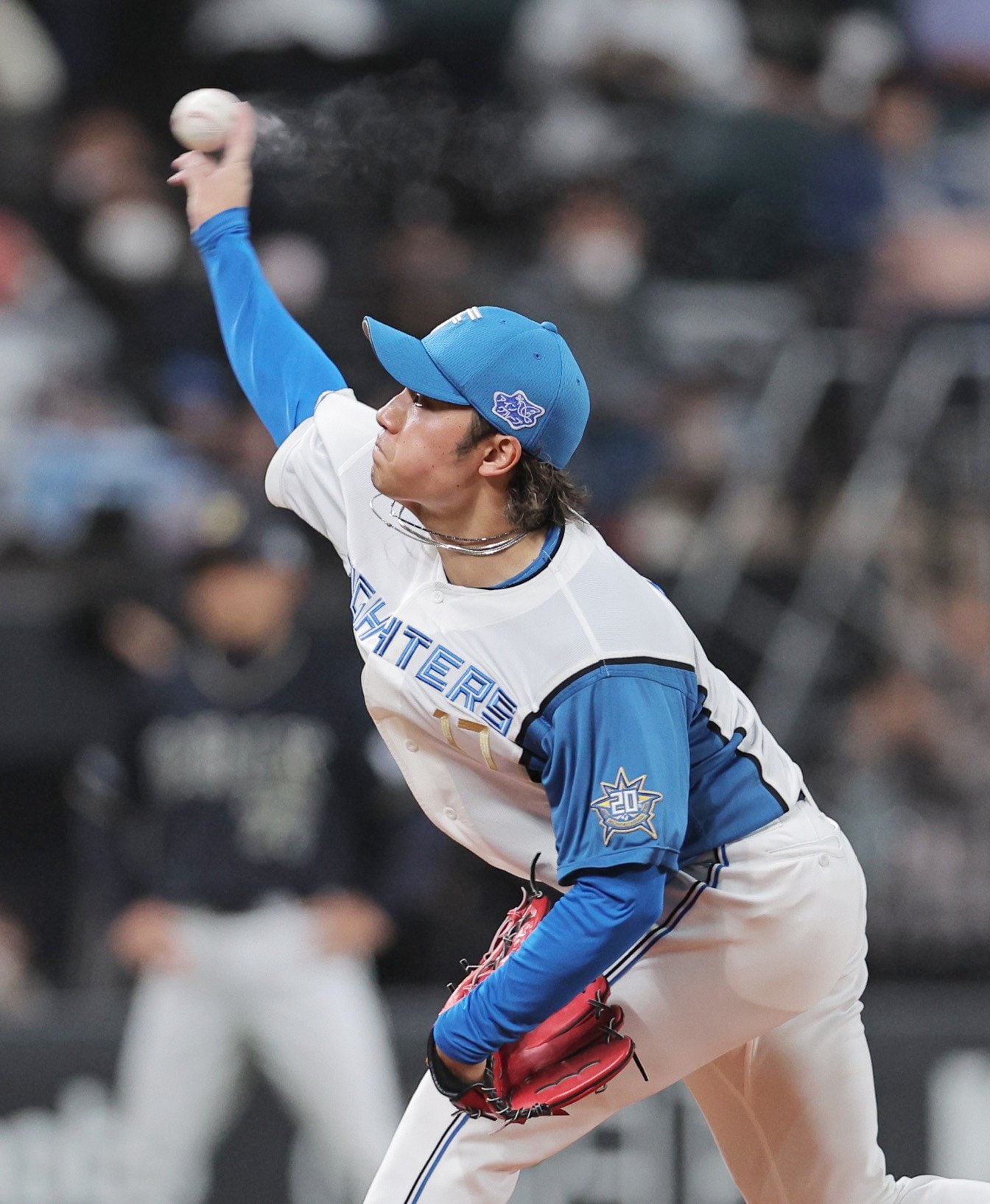 シーズン序盤の登板は、苦闘の連続だった ©︎JIJI PRESS