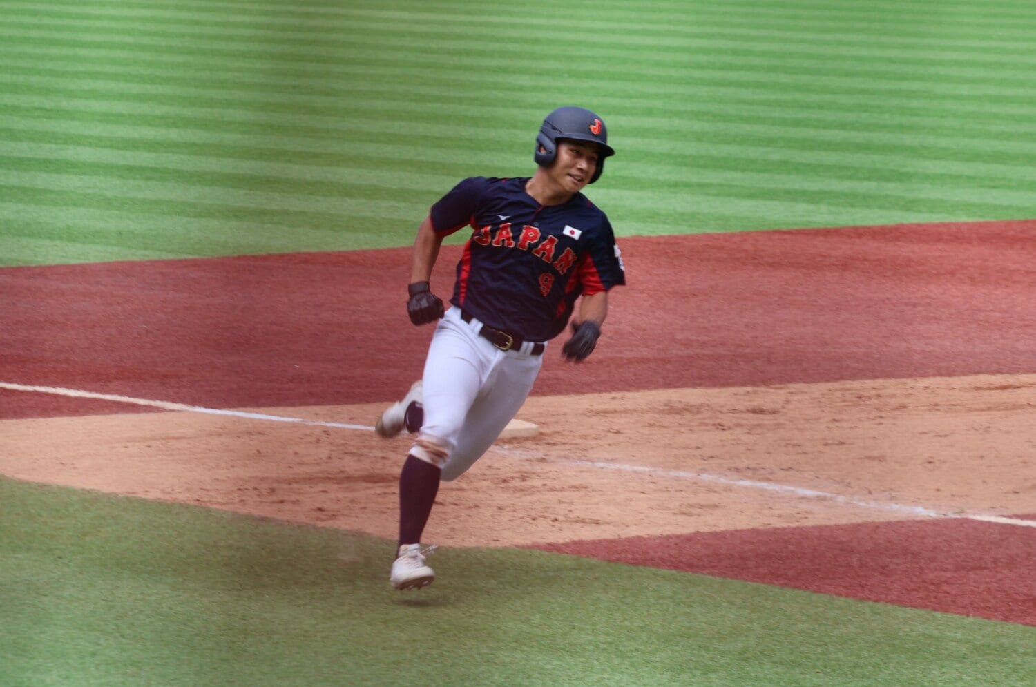 スリランカ戦ではランニングホームランも ©Fumi Sawai