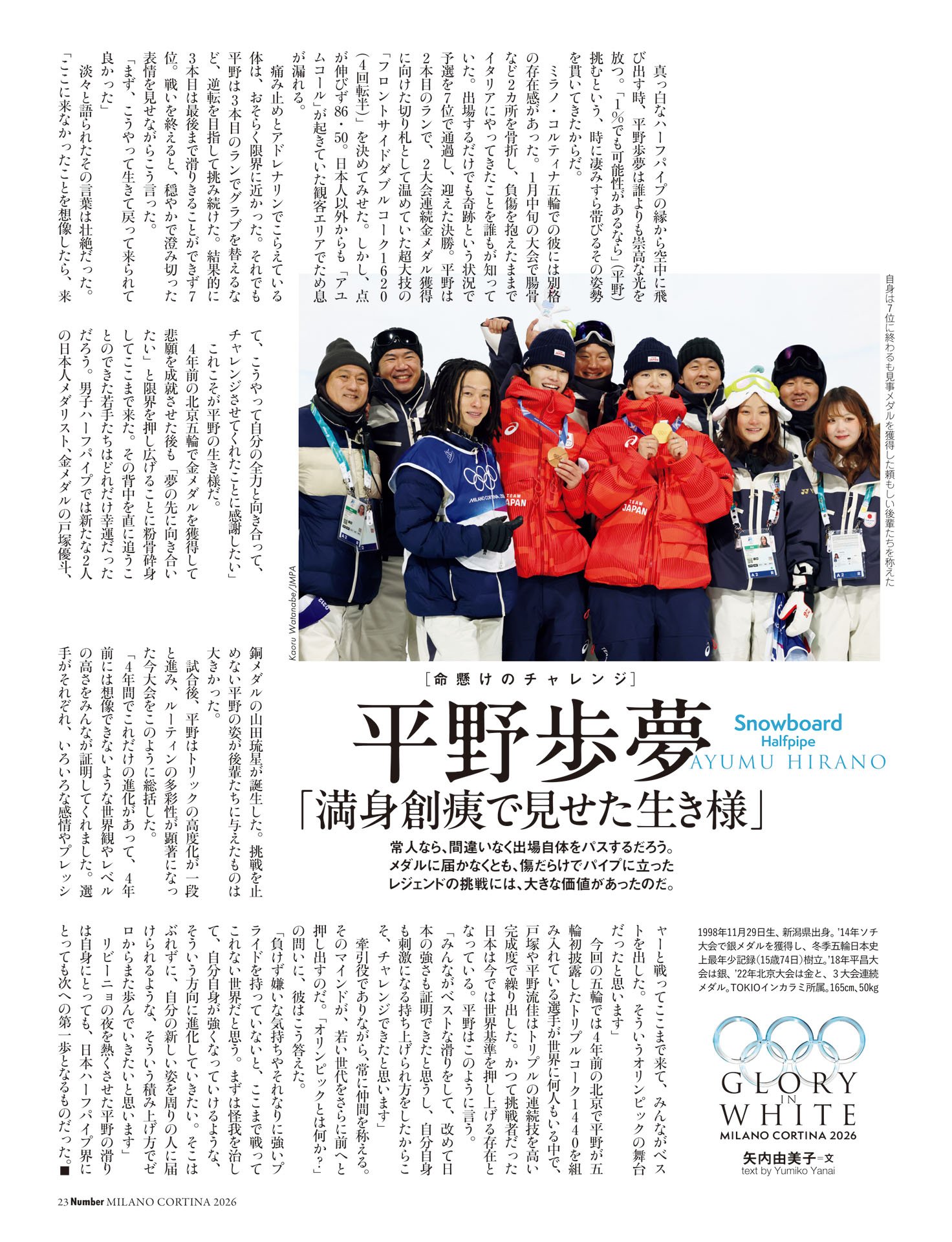 平野歩夢「満身創痍で見せた生き様」