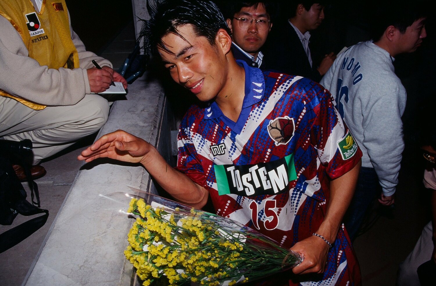 プロ1年目、当時19歳の柳沢敦（1996年）©︎J.LEAGUE