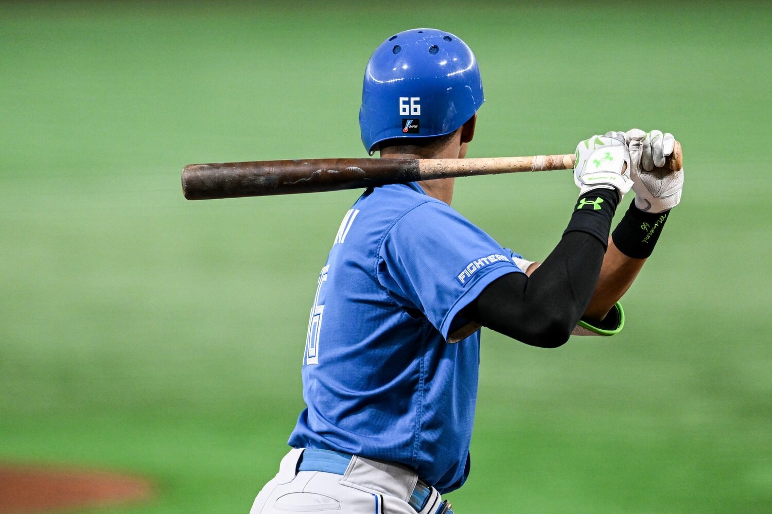 プロ野球の舞台で、今季活躍を見せる万波。しかし高校の最終学年となってからは苦労の日々が続いた ©Nanae Suzuki